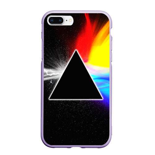 Чехол для iPhone 7Plus/8 Plus матовый Pink Floyd, цвет светло-сиреневый