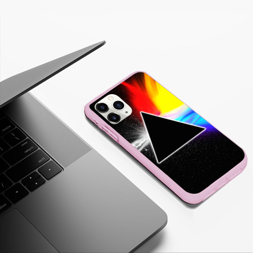 Чехол для iPhone 11 Pro Max матовый Pink Floyd, цвет розовый - фото 5