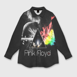 Мужская рубашка oversize 3D Pink Floyd