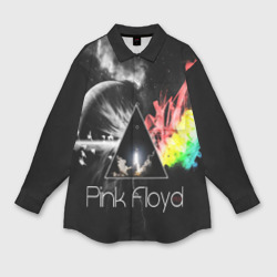 Женская рубашка oversize 3D Pink Floyd