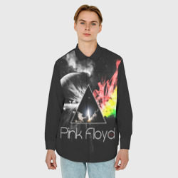 Мужская рубашка oversize 3D Pink Floyd - фото 2