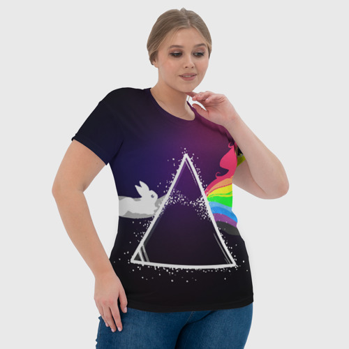 Женская футболка 3D PINK FLOYD, цвет 3D печать - фото 6