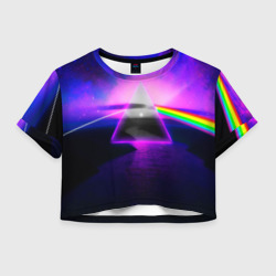 Женская футболка Crop-top 3D Pink Floyd