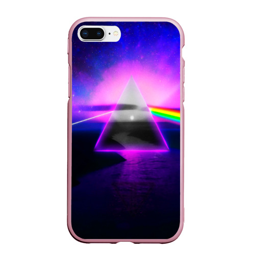 Чехол для iPhone 7Plus/8 Plus матовый Pink Floyd, цвет розовый