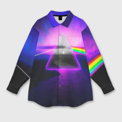 Мужская рубашка oversize 3D Pink Floyd