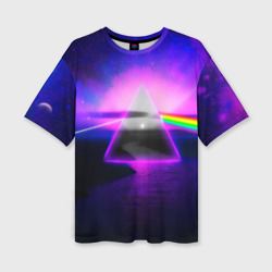 Женская футболка oversize 3D Pink Floyd