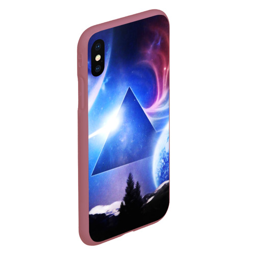 Чехол для iPhone XS Max матовый Pink Floyd, цвет малиновый - фото 3