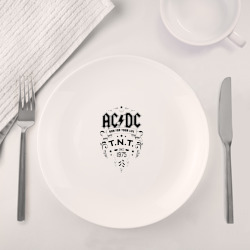 Набор: тарелка + кружка AC/DC run for your life - фото 2