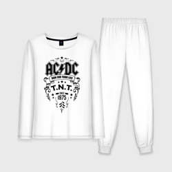 Женская пижама с лонгсливом хлопок AC/DC run for your life