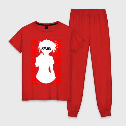 Женская пижама хлопок Toga Himiko 02, цвет красный