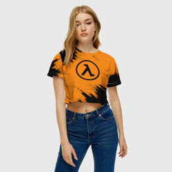Женская футболка Crop-top 3D Half-life - фото 2