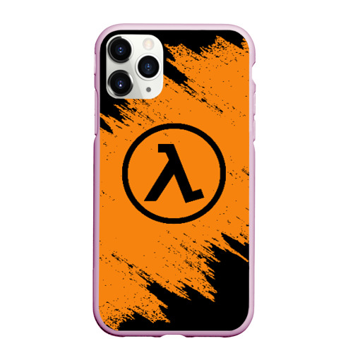 Чехол для iPhone 11 Pro Max матовый Half-life, цвет розовый