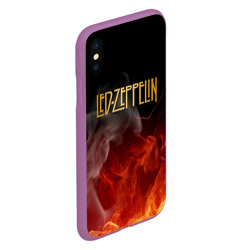 Чехол для iPhone XS Max матовый LED Zeppelin - фото 2