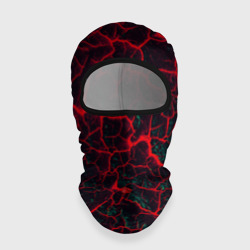 Балаклава 3D Молнии красные абстрактные