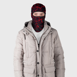 Балаклава 3D Молнии красные абстрактные - фото 2