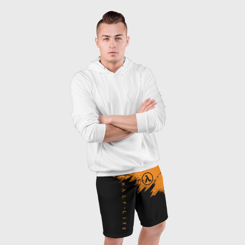 Мужские шорты спортивные с принтом HALF-LIFE | ХАЛФ-ЛАЙФ, фото #4