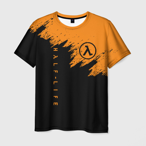 Мужская футболка с принтом Half-life Халф-Лайф, вид спереди №1