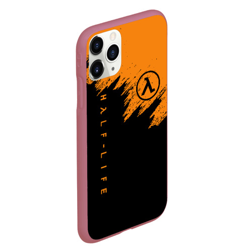 Чехол для iPhone 11 Pro матовый Half-life Халф-Лайф, цвет малиновый - фото 3