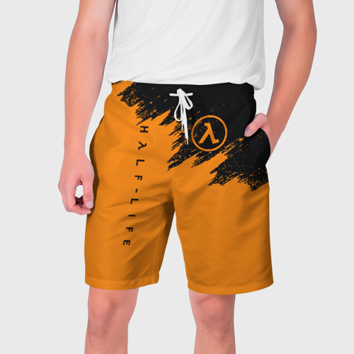 Мужские шорты с принтом Half-life, вид спереди №1