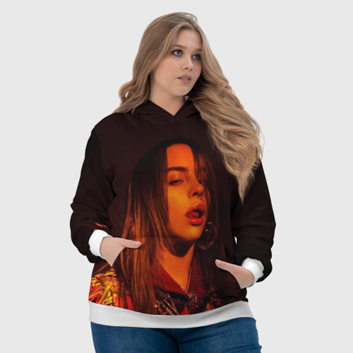 Женская толстовка 3D BILLIE EILISH, цвет 3D печать - фото 6