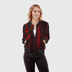 Женский бомбер 3D Cyberpunk 2077 - фото 2