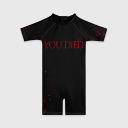 Детский купальный костюм 3D Dark Souls you died ты умер