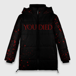 Женская зимняя куртка Oversize Dark Souls you died ты умер