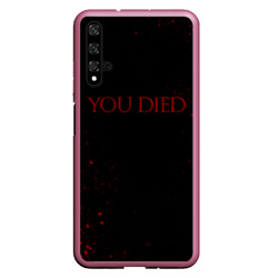 Чехол для Honor 20 Dark Souls you died ты умер