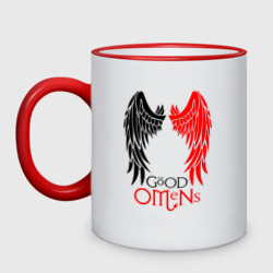 Кружка двухцветная Good omens