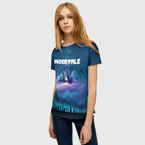 Женская футболка 3D Undertale Андертейл, цвет 3D печать - фото 3