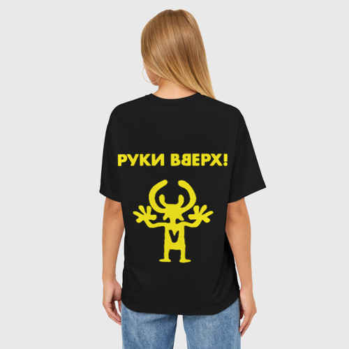 Женская футболка oversize 3D Руки Вверх двухсторон, цвет 3D печать - фото 4