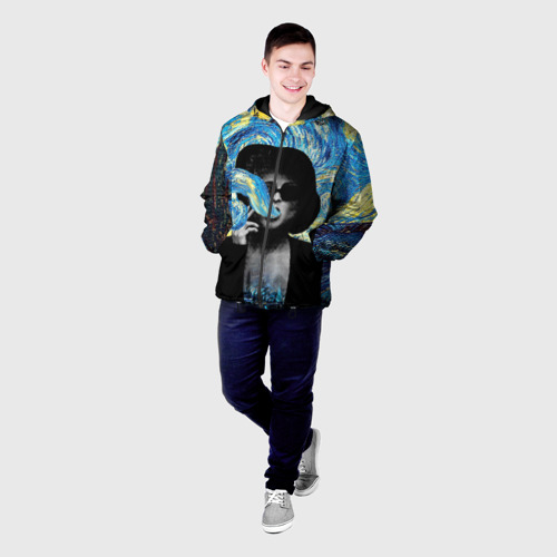 Мужская куртка 3D с принтом Марла на картине Ван Гога, фото на моделе #1