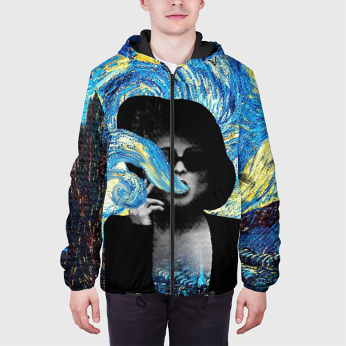 Мужская куртка 3D с принтом Марла на картине Ван Гога, вид сбоку #3