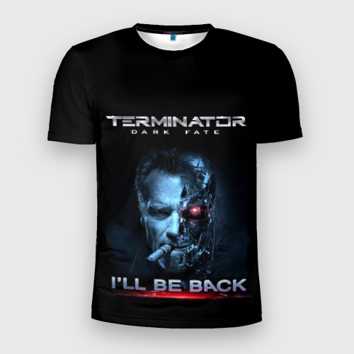 Мужская футболка 3D Slim Terminator Dark Fate, цвет 3D печать