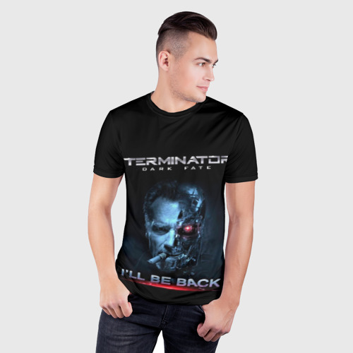 Мужская футболка 3D Slim Terminator Dark Fate - фото 3