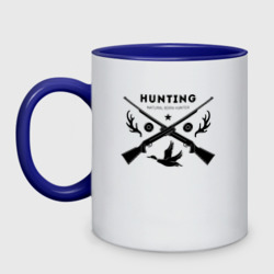 Кружка двухцветная Hunting. Natural Born Hunter