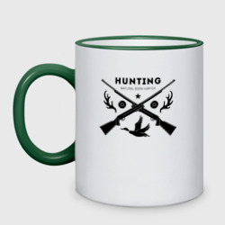 Кружка двухцветная Hunting. Natural Born Hunter