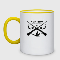 Кружка двухцветная Hunting. Natural Born Hunter