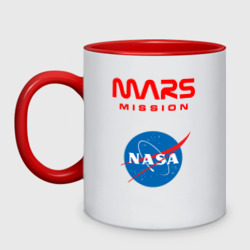 Кружка двухцветная Nasa Mars mission