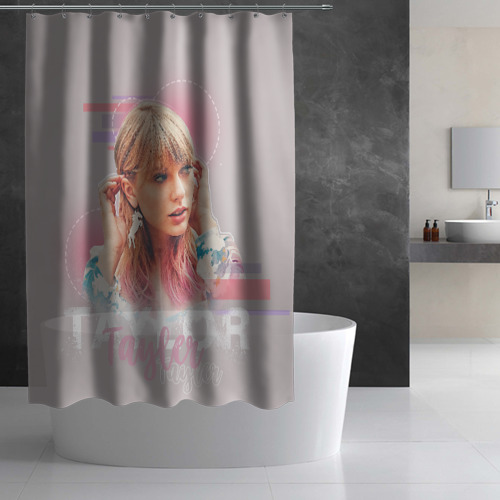 Штора 3D для ванной Taylor Swift - фото 2