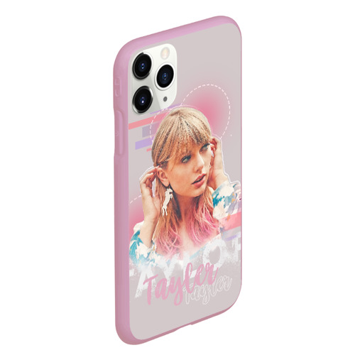 Чехол для iPhone 11 Pro Max матовый Taylor Swift, цвет розовый - фото 3