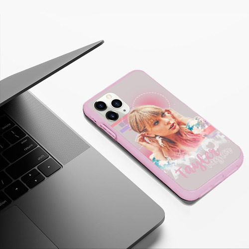 Чехол для iPhone 11 Pro Max матовый Taylor Swift, цвет розовый - фото 5