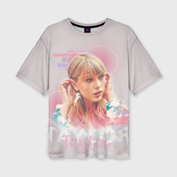 Женская футболка oversize 3D Taylor Swift