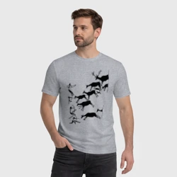 Мужская футболка хлопок Первобытная охота - фото 2