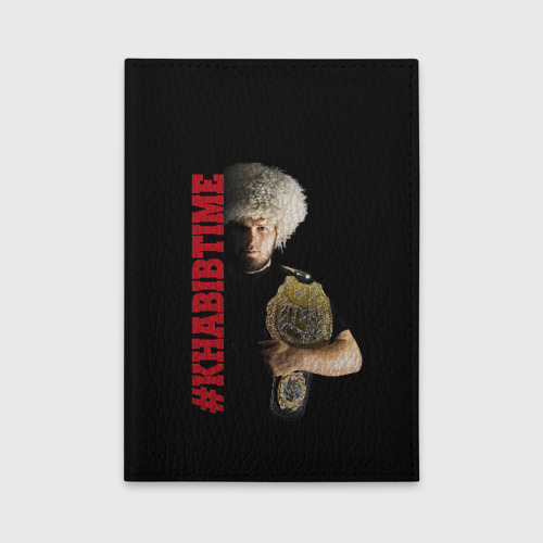 Обложка для автодокументов KHABIB TIME, цвет черный