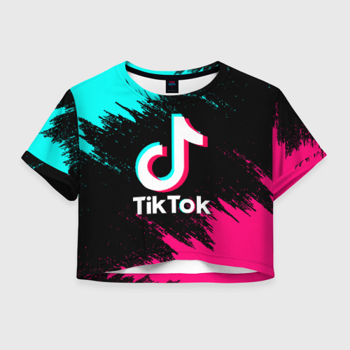 Женская футболка Crop-top 3D TIKTOK Фото 01 Женская футболка Crop-top 3D TIKTOK Фото 01