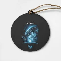 Деревянная игрушка круг Alien
