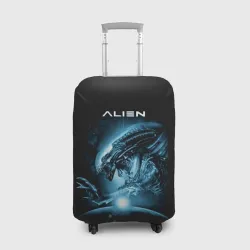 Чехол для чемодана 3D Alien