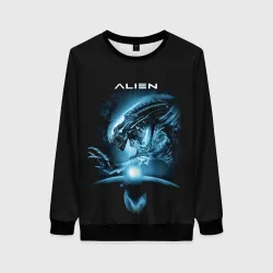 Женский свитшот 3D Alien