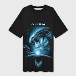 Платье-футболка 3D Alien